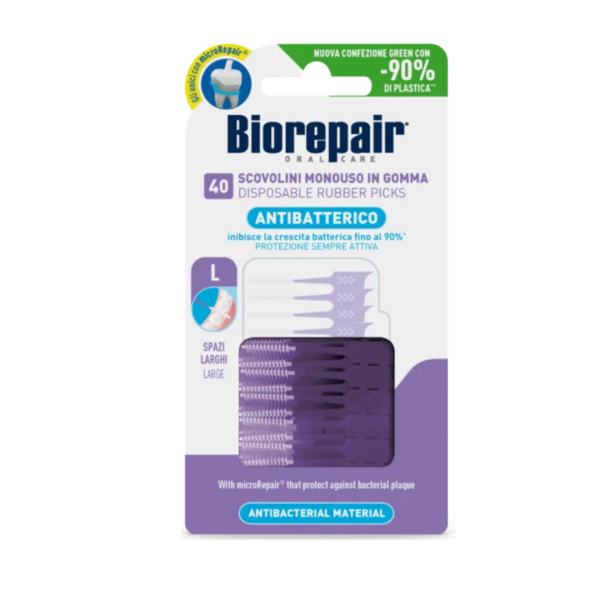 Biorepair Brossettes Interdentaires Jetable Large 40 Pieces