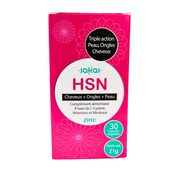 Sakal HSN Cheveux + Ongles + Peau 30 gelules